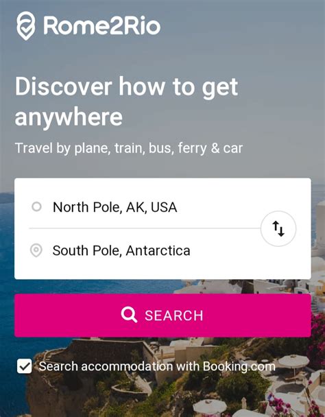 Rome2Rio: discover how to get anywhere.